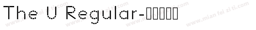 The U Regular字体转换